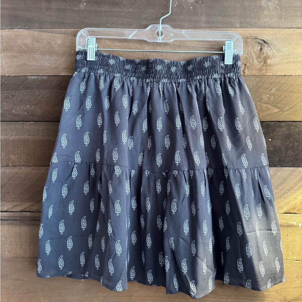 Garnet Hill Silk Crinkle Skirt